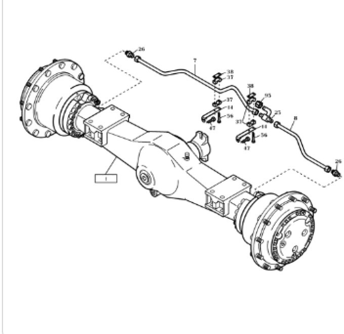 New Holland 4517460 - Εμπρός άξονας για Κατασκευή μηχανήματα: φωτογραφία 2 New Holland 4517460 - Εμπρός άξονας για Κατασκευή μηχανήματα: φωτογραφία 2