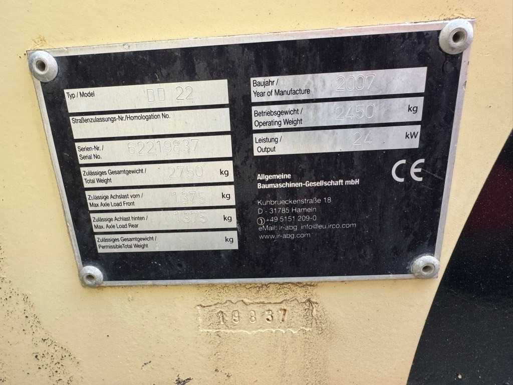 Ingersoll Rand DD22 - Ασφαλτικός οδοστρωτήρας: φωτογραφία 5 Ingersoll Rand DD22 - Ασφαλτικός οδοστρωτήρας: φωτογραφία 5