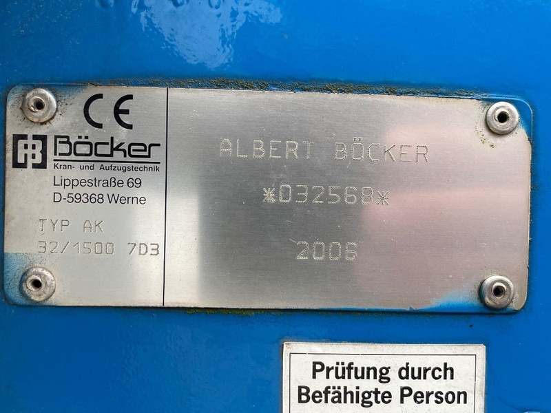 Böcker AK 32/1500 - Γερανός παντός εδάφους: φωτογραφία 3 Böcker AK 32/1500 - Γερανός παντός εδάφους: φωτογραφία 3