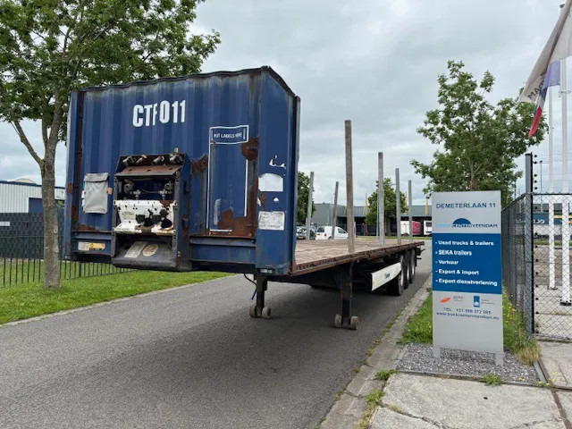 Krone SD Flatbed met rongen 41 ton standard chassis - Επικαθήμενο πλατφόρμα/ Καρότσα: φωτογραφία 1 Krone SD Flatbed met rongen 41 ton standard chassis - Επικαθήμενο πλατφόρμα/ Καρότσα: φωτογραφία 1