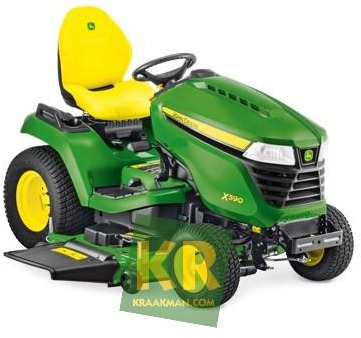 John Deere X590 - Χλοοκοπτικό: φωτογραφία 1 John Deere X590 - Χλοοκοπτικό: φωτογραφία 1