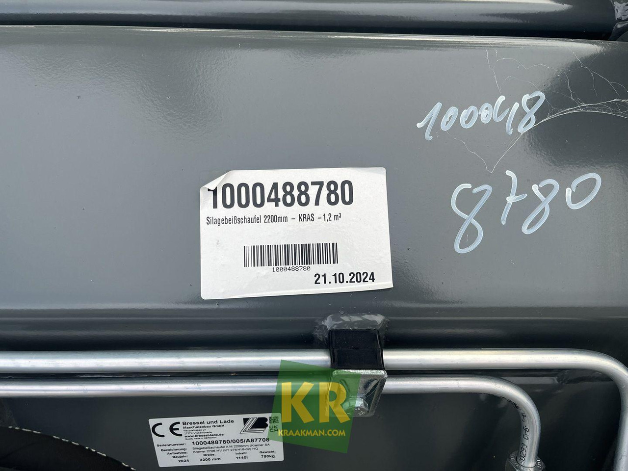 Voorzetstukken Kramer - Κουβάς για φορτωτή: φωτογραφία 5 Voorzetstukken Kramer - Κουβάς για φορτωτή: φωτογραφία 5