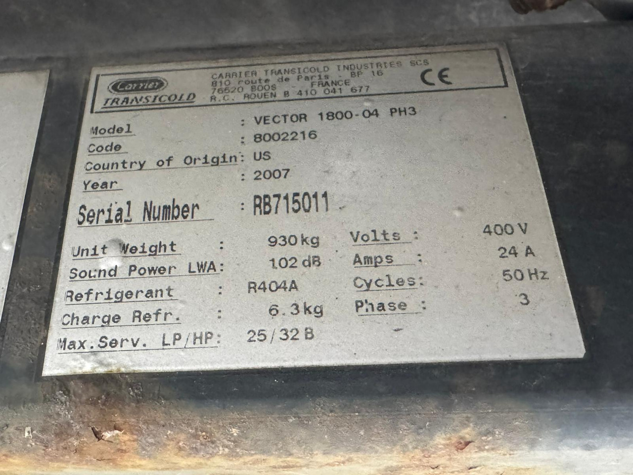 Chereau 2007 Vector 1800 – CBT214R - Επικαθήμενο ψυγείο: φωτογραφία 5 Chereau 2007 Vector 1800 – CBT214R - Επικαθήμενο ψυγείο: φωτογραφία 5