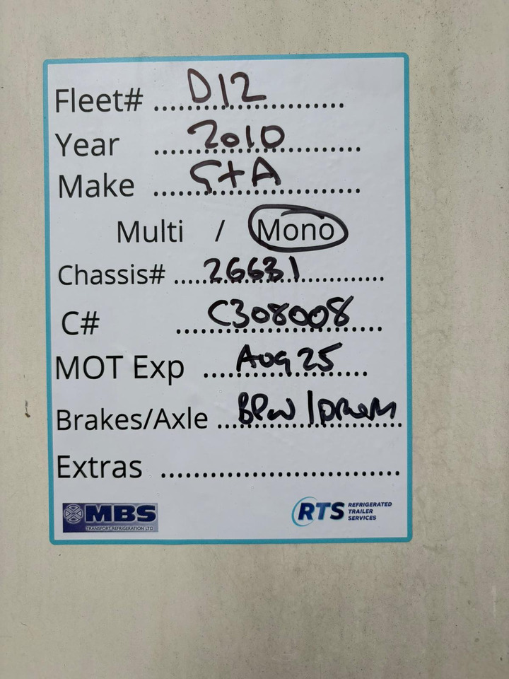 Gray and Adams 2010 Vector 1850 – D12 - Επικαθήμενο ψυγείο: φωτογραφία 2 Gray and Adams 2010 Vector 1850 – D12 - Επικαθήμενο ψυγείο: φωτογραφία 2