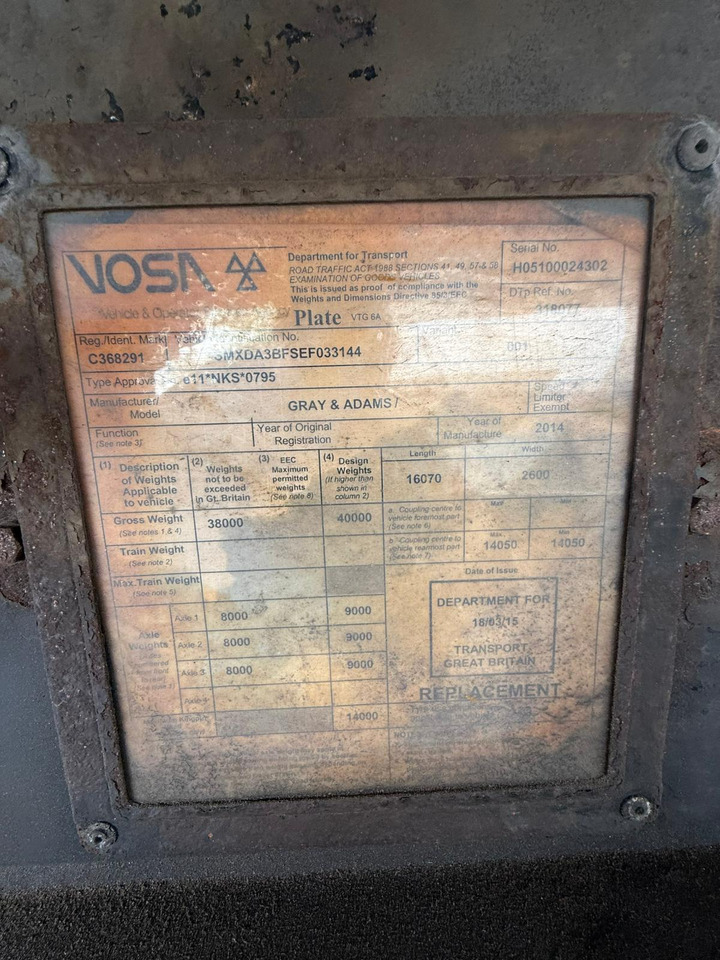 Gray and Adams 2014 SLXe 300 – 3026 - Επικαθήμενο ψυγείο: φωτογραφία 4 Gray and Adams 2014 SLXe 300 – 3026 - Επικαθήμενο ψυγείο: φωτογραφία 4