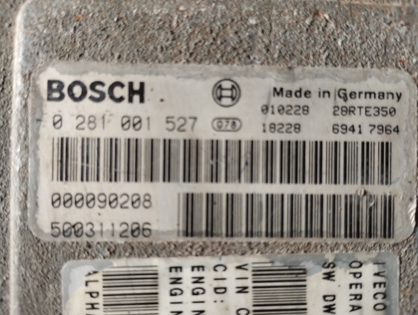 STEROWNIK SILNIKA IVECO CURSOR 10 0281001527 F3AE0681 D - Ηλεκτρονική μονάδα ελέγχου: φωτογραφία 2 STEROWNIK SILNIKA IVECO CURSOR 10 0281001527 F3AE0681 D - Ηλεκτρονική μονάδα ελέγχου: φωτογραφία 2