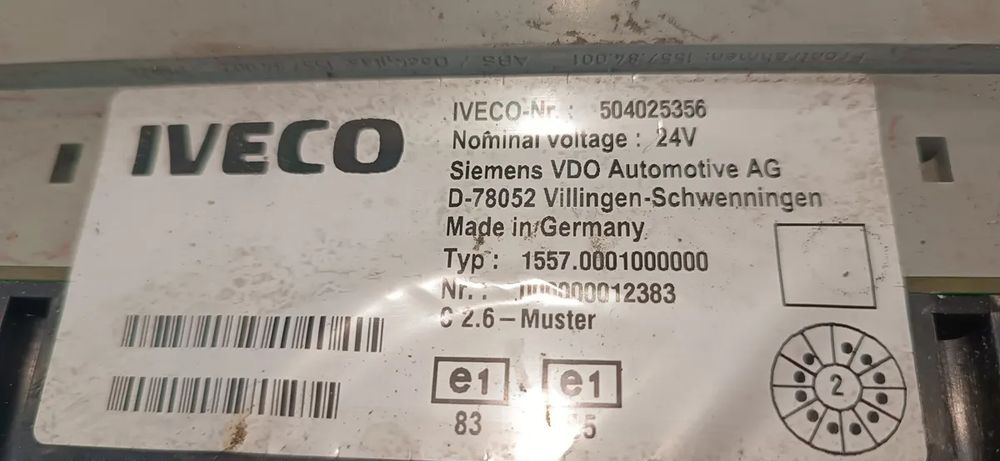 Zegary Licznik IVECO STRALIS 504025356 - Ηλεκτρικό σύστημα για Φορτηγό: φωτογραφία 2 Zegary Licznik IVECO STRALIS 504025356 - Ηλεκτρικό σύστημα για Φορτηγό: φωτογραφία 2