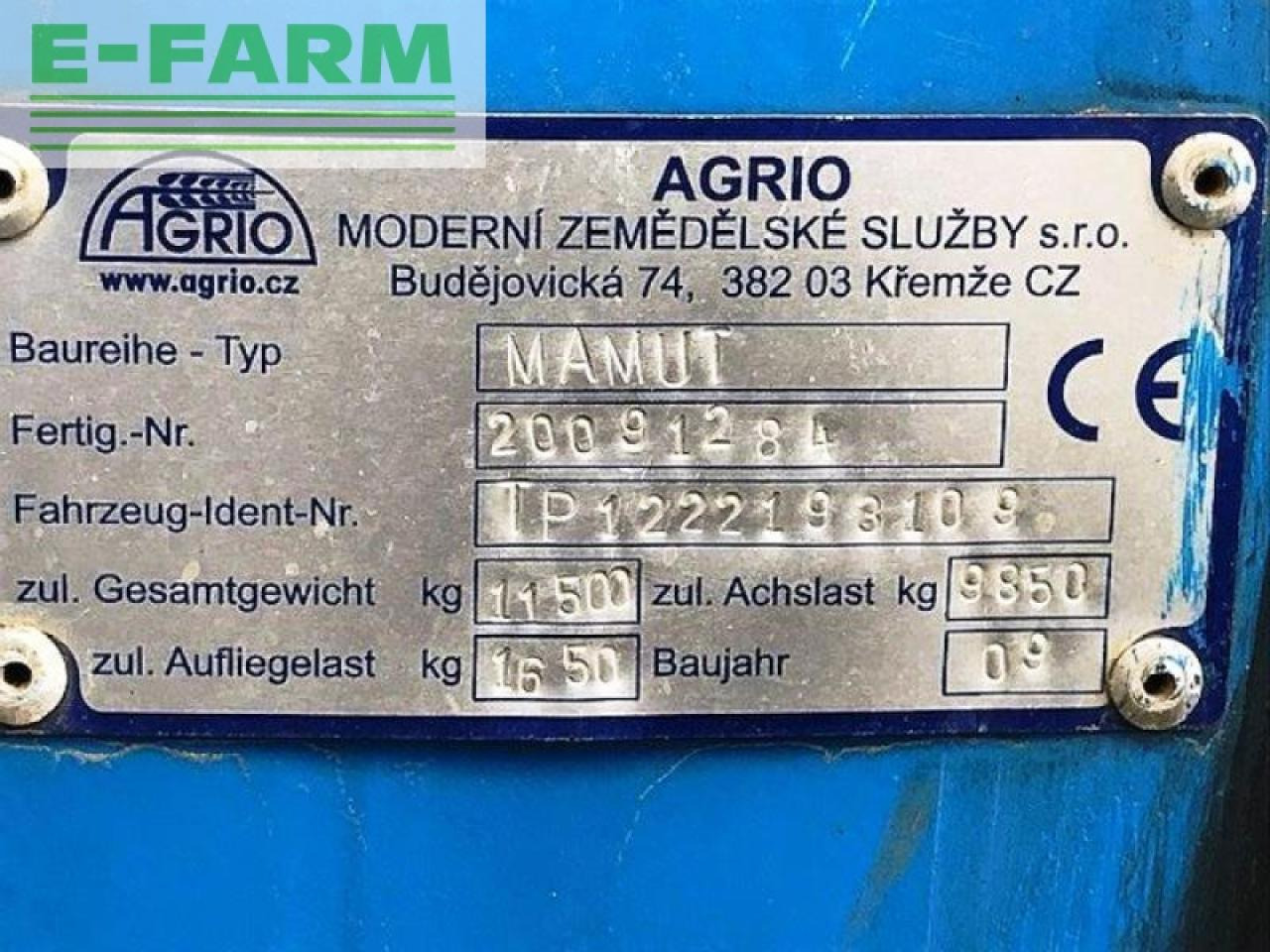 Agrio mamut 6036 - Συρόμενο ψεκαστικό: φωτογραφία 4 Agrio mamut 6036 - Συρόμενο ψεκαστικό: φωτογραφία 4