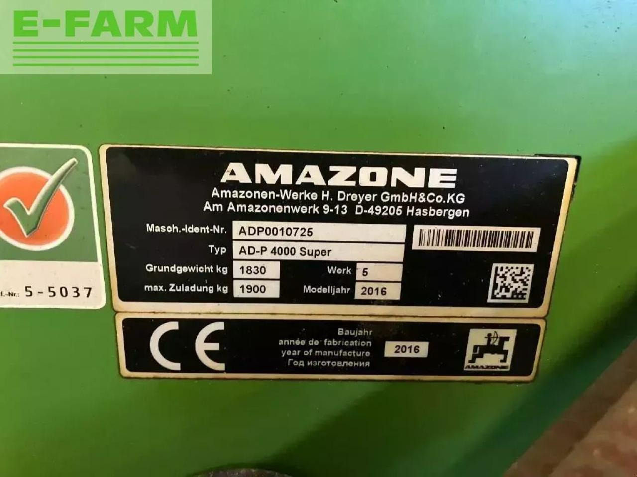Amazone ad-p 400 super - Σπαρτική μηχανή: φωτογραφία 4 Amazone ad-p 400 super - Σπαρτική μηχανή: φωτογραφία 4