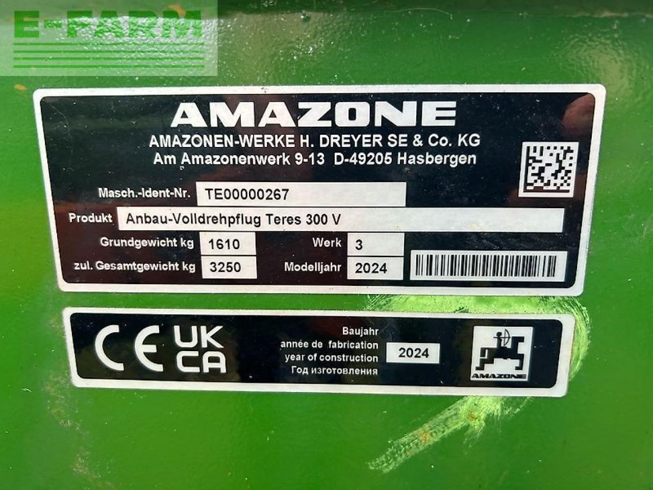 Amazone teres 300 v5 +0 100 - Λιπασματοδιανομέας: φωτογραφία 2 Amazone teres 300 v5 +0 100 - Λιπασματοδιανομέας: φωτογραφία 2