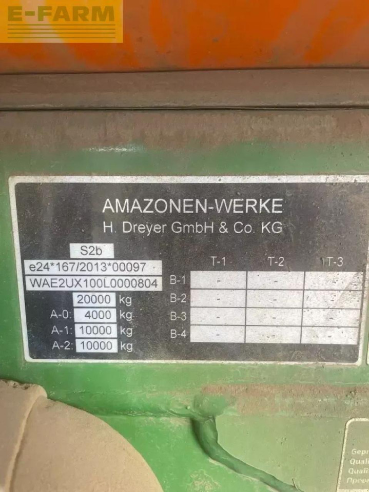 Amazone ux 11201 super (36m) - Συρόμενο ψεκαστικό: φωτογραφία 5 Amazone ux 11201 super (36m) - Συρόμενο ψεκαστικό: φωτογραφία 5