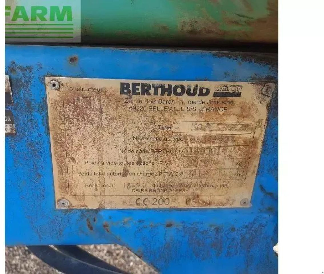Συρόμενο ψεκαστικό Berthoud major 3200: φωτογραφία 6