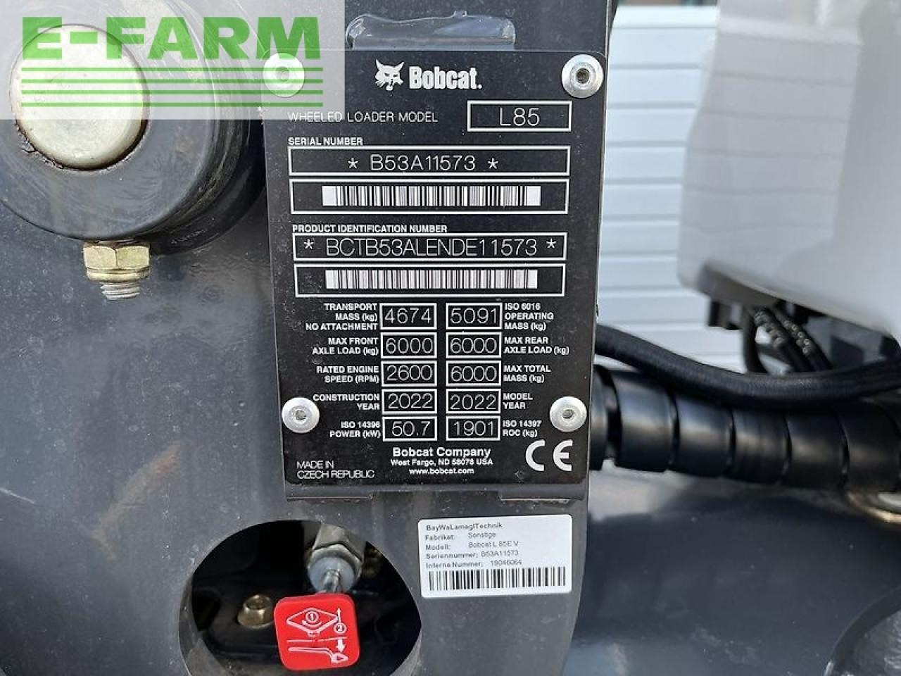 Bobcat l85e - Ελαστιχοφόρος φορτωτής: φωτογραφία 2 Bobcat l85e - Ελαστιχοφόρος φορτωτής: φωτογραφία 2