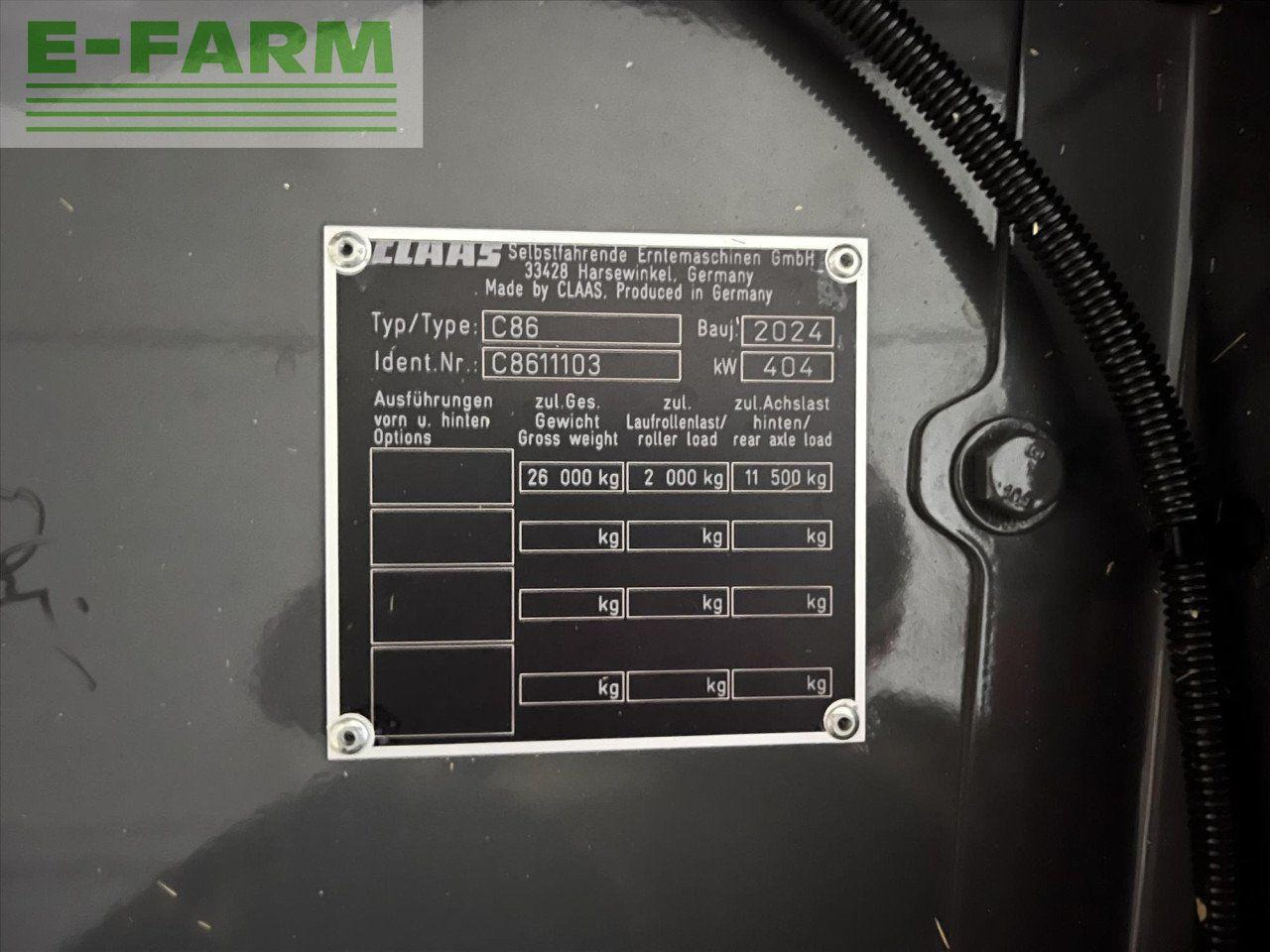 Θεριζοαλωνιστική μηχανή CLAAS LEXION 8600 TERRA TRAC: φωτογραφία 14