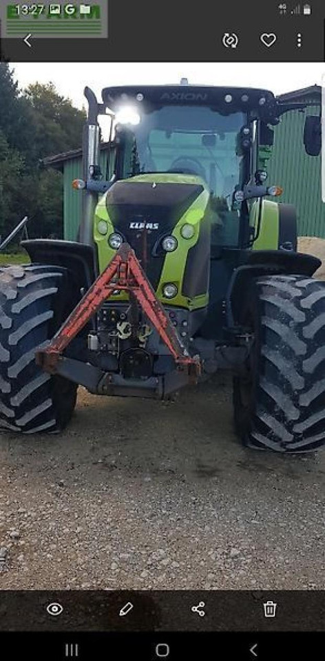 CLAAS axion 870 - Τρακτέρ: φωτογραφία 1 CLAAS axion 870 - Τρακτέρ: φωτογραφία 1
