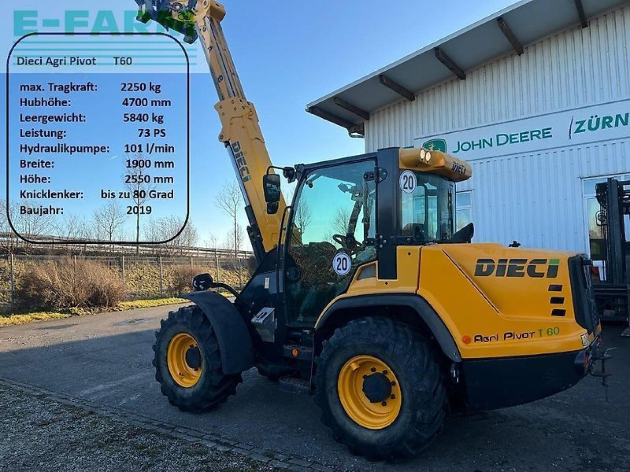 Dieci agri pivot t60 teleskopradlader - Ελαστιχοφόρος φορτωτής: φωτογραφία 1 Dieci agri pivot t60 teleskopradlader - Ελαστιχοφόρος φορτωτής: φωτογραφία 1