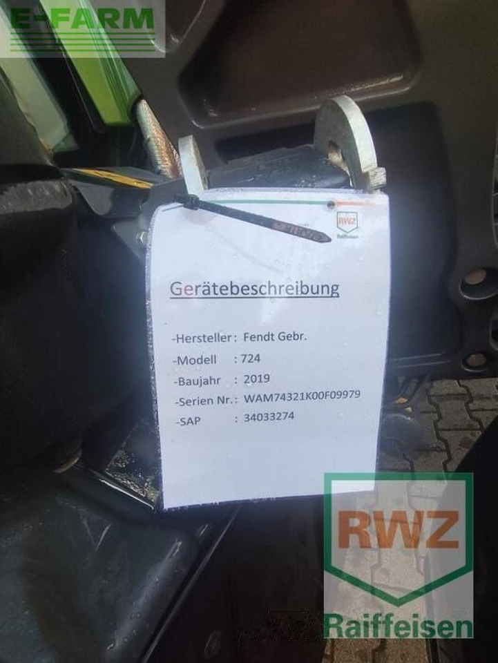 Τρακτέρ Fendt 724 vario: φωτογραφία 10