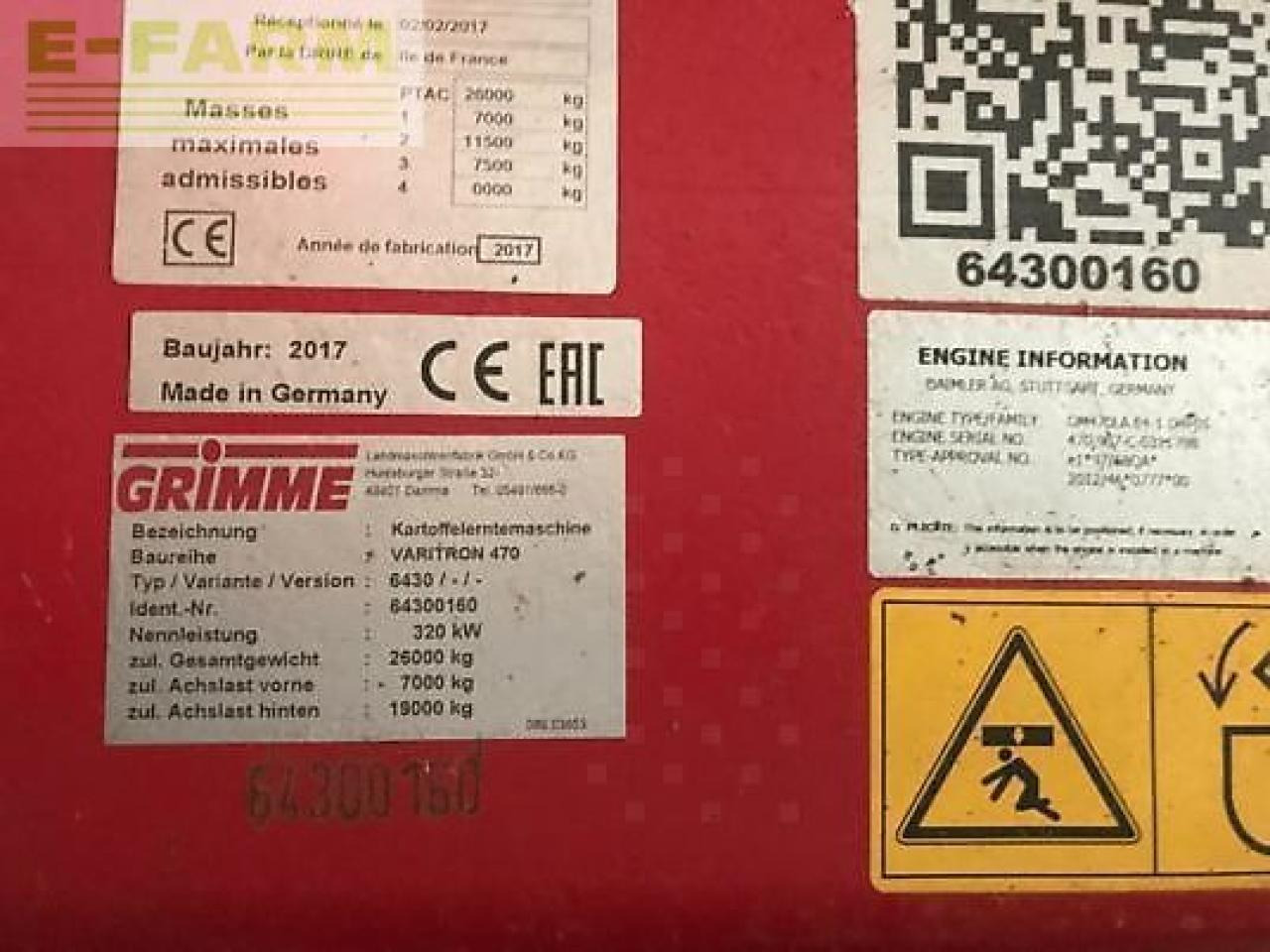 Grimme varitron 470 - Πατατοεξαγωγέας: φωτογραφία 5 Grimme varitron 470 - Πατατοεξαγωγέας: φωτογραφία 5