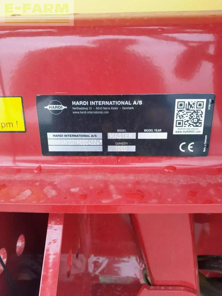 Hardi master - Συρόμενο ψεκαστικό: φωτογραφία 4 Hardi master - Συρόμενο ψεκαστικό: φωτογραφία 4