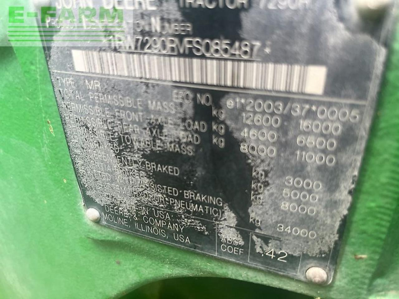 John Deere 7290r - Τρακτέρ: φωτογραφία 1 John Deere 7290r - Τρακτέρ: φωτογραφία 1