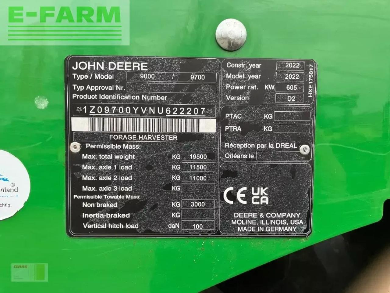 John Deere 9700i - Ενσιρωτική μηχανή: φωτογραφία 3 John Deere 9700i - Ενσιρωτική μηχανή: φωτογραφία 3