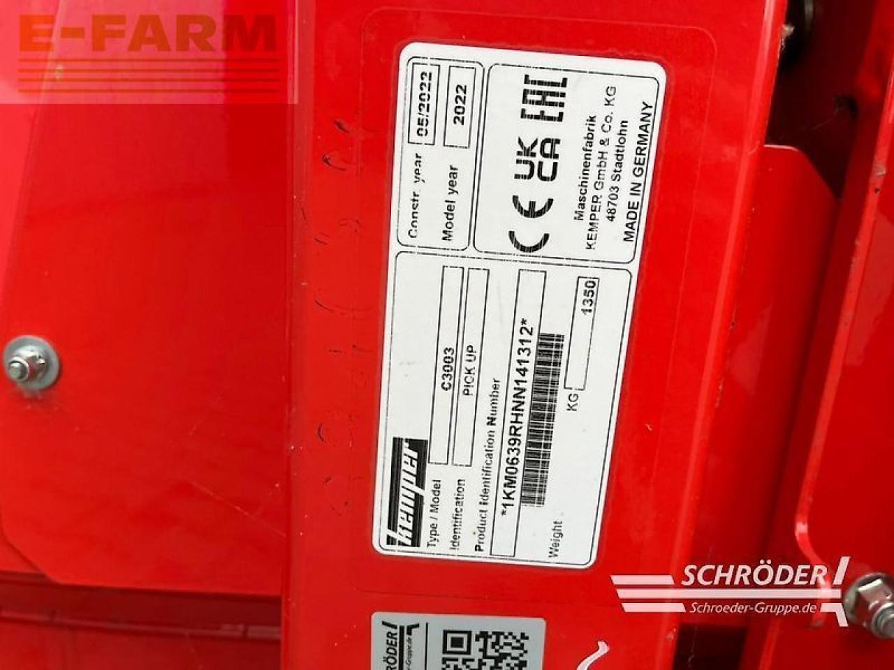 Kemper neu | pick up c3003 maximum / claas 492 - Εξαρτηματα - Ενσιρωτική μηχανή: φωτογραφία 4 Kemper neu | pick up c3003 maximum / claas 492 - Εξαρτηματα - Ενσιρωτική μηχανή: φωτογραφία 4