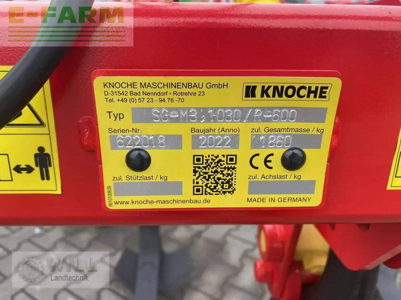 Knoche sg-m 3 1030 - Καλλιεργητής: φωτογραφία 5 Knoche sg-m 3 1030 - Καλλιεργητής: φωτογραφία 5