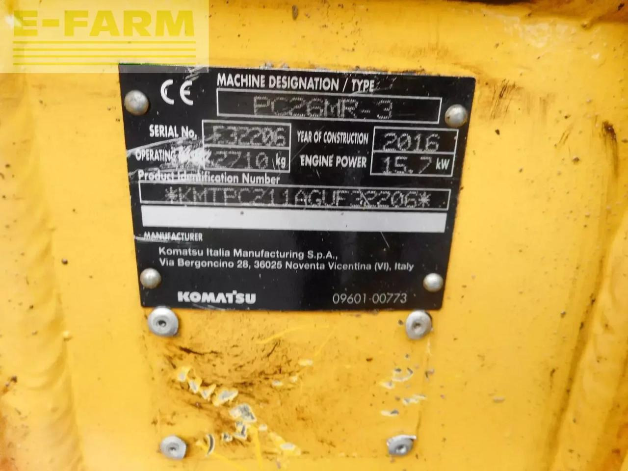 Μίνι εκσκαφέας Komatsu pc 26mr-3 ( 2.710kg ) mit powertilt: φωτογραφία 10