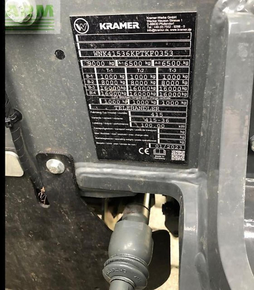 Kramer kt 357 - Τηλεσκοπικός φορτωτής: φωτογραφία 5 Kramer kt 357 - Τηλεσκοπικός φορτωτής: φωτογραφία 5