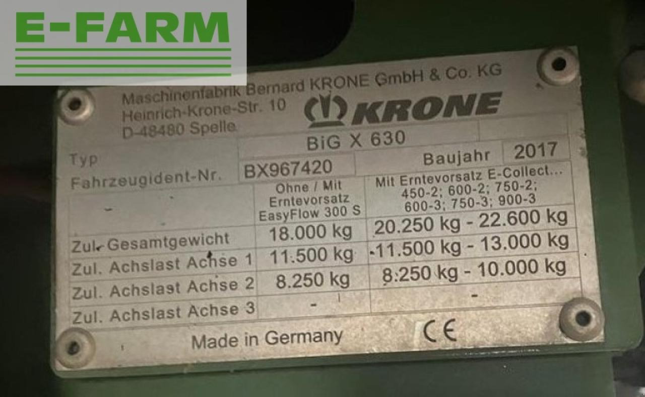 Krone big x 630 - Εξαρτηματα - Ενσιρωτική μηχανή: φωτογραφία 4 Krone big x 630 - Εξαρτηματα - Ενσιρωτική μηχανή: φωτογραφία 4