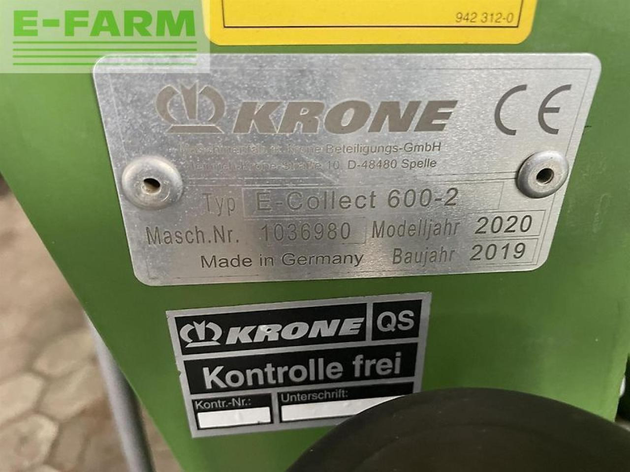 Krone easy collect 600-2fp - Εξαρτηματα - Ενσιρωτική μηχανή: φωτογραφία 2 Krone easy collect 600-2fp - Εξαρτηματα - Ενσιρωτική μηχανή: φωτογραφία 2