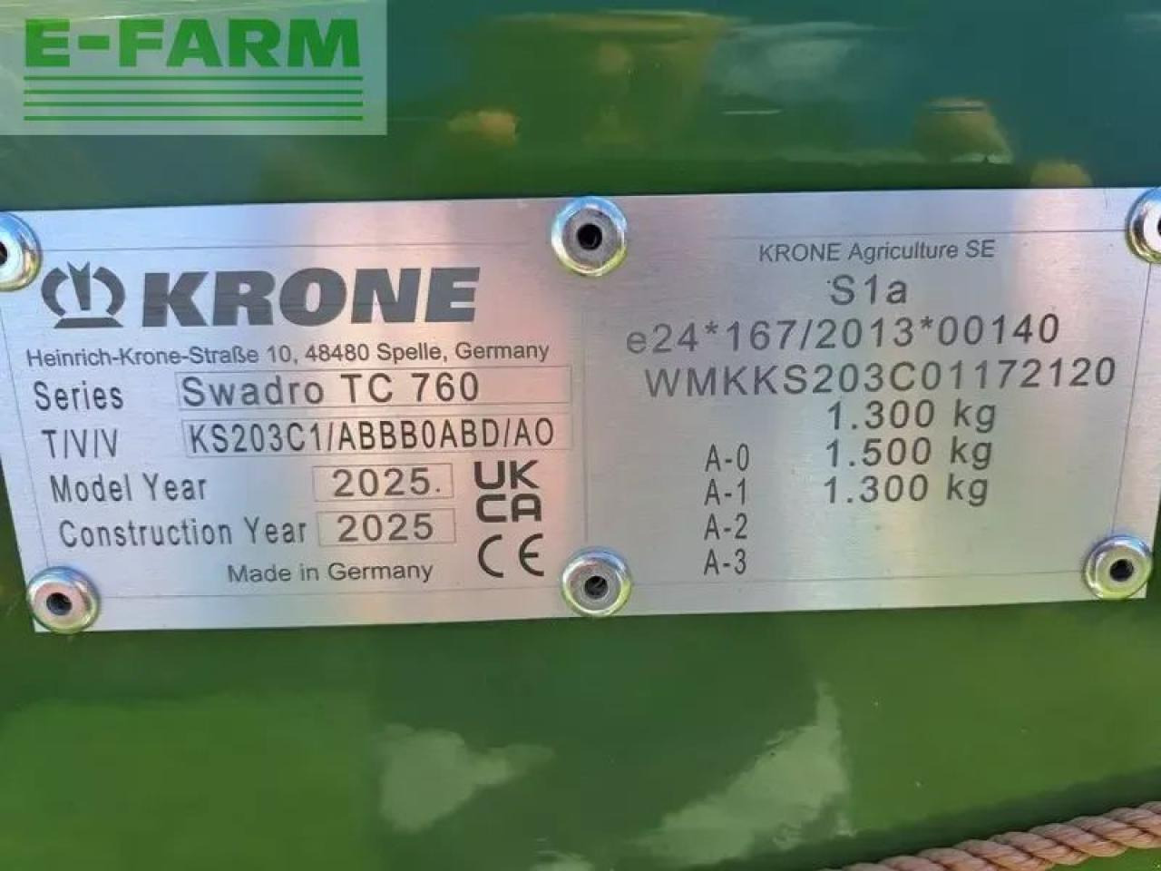Krone krone swadro tc 760 - Χορτοσυλλέκτης: φωτογραφία 5 Krone krone swadro tc 760 - Χορτοσυλλέκτης: φωτογραφία 5