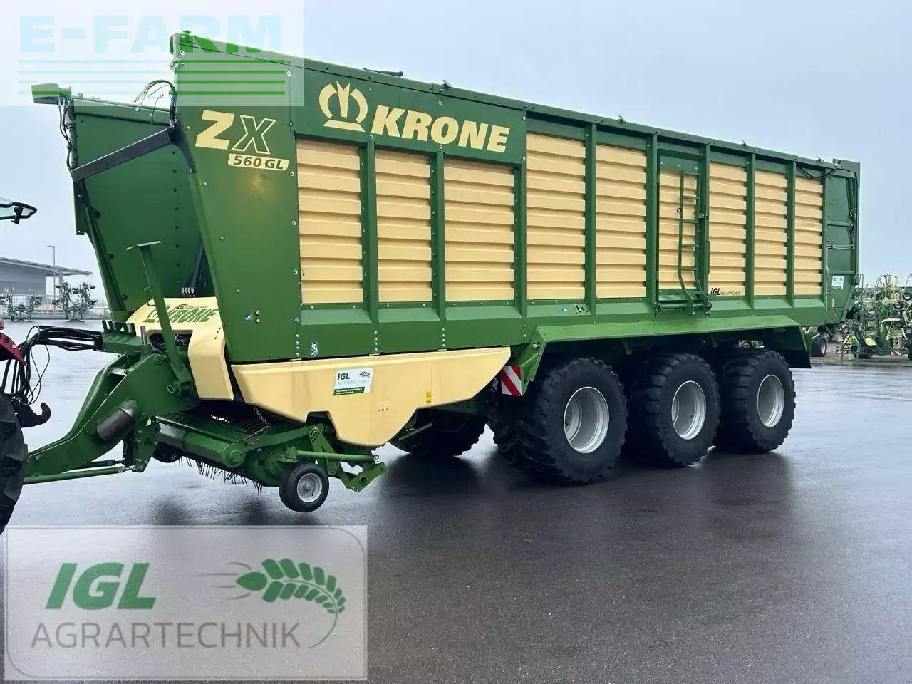 Krone zx 560 gl - Βαγόνι ενσίρωσης: φωτογραφία 1 Krone zx 560 gl - Βαγόνι ενσίρωσης: φωτογραφία 1