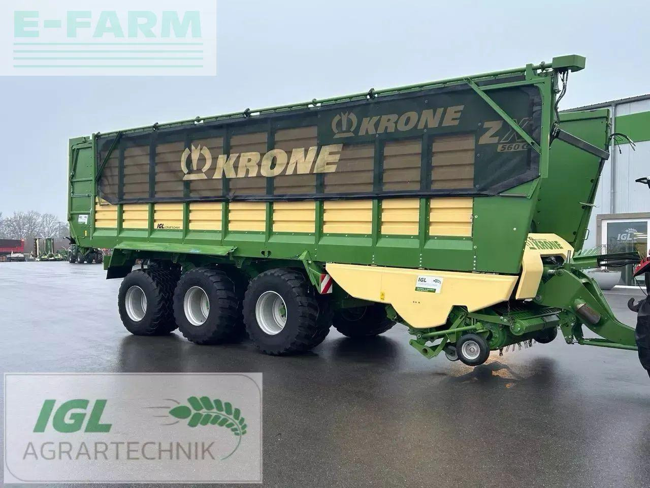 Krone zx 560 gl - Βαγόνι ενσίρωσης: φωτογραφία 2 Krone zx 560 gl - Βαγόνι ενσίρωσης: φωτογραφία 2