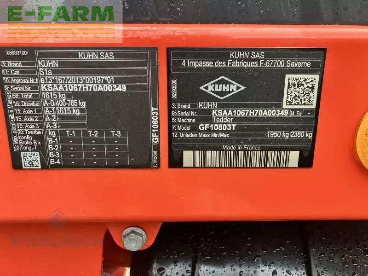 Kuhn gf 10803 t - Χορτοσυλλέκτης: φωτογραφία 5 Kuhn gf 10803 t - Χορτοσυλλέκτης: φωτογραφία 5