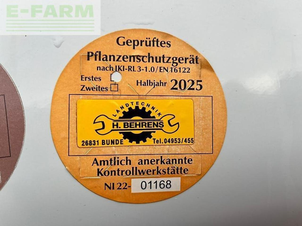 Kuhn pat 1 - Συρόμενο ψεκαστικό: φωτογραφία 5 Kuhn pat 1 - Συρόμενο ψεκαστικό: φωτογραφία 5