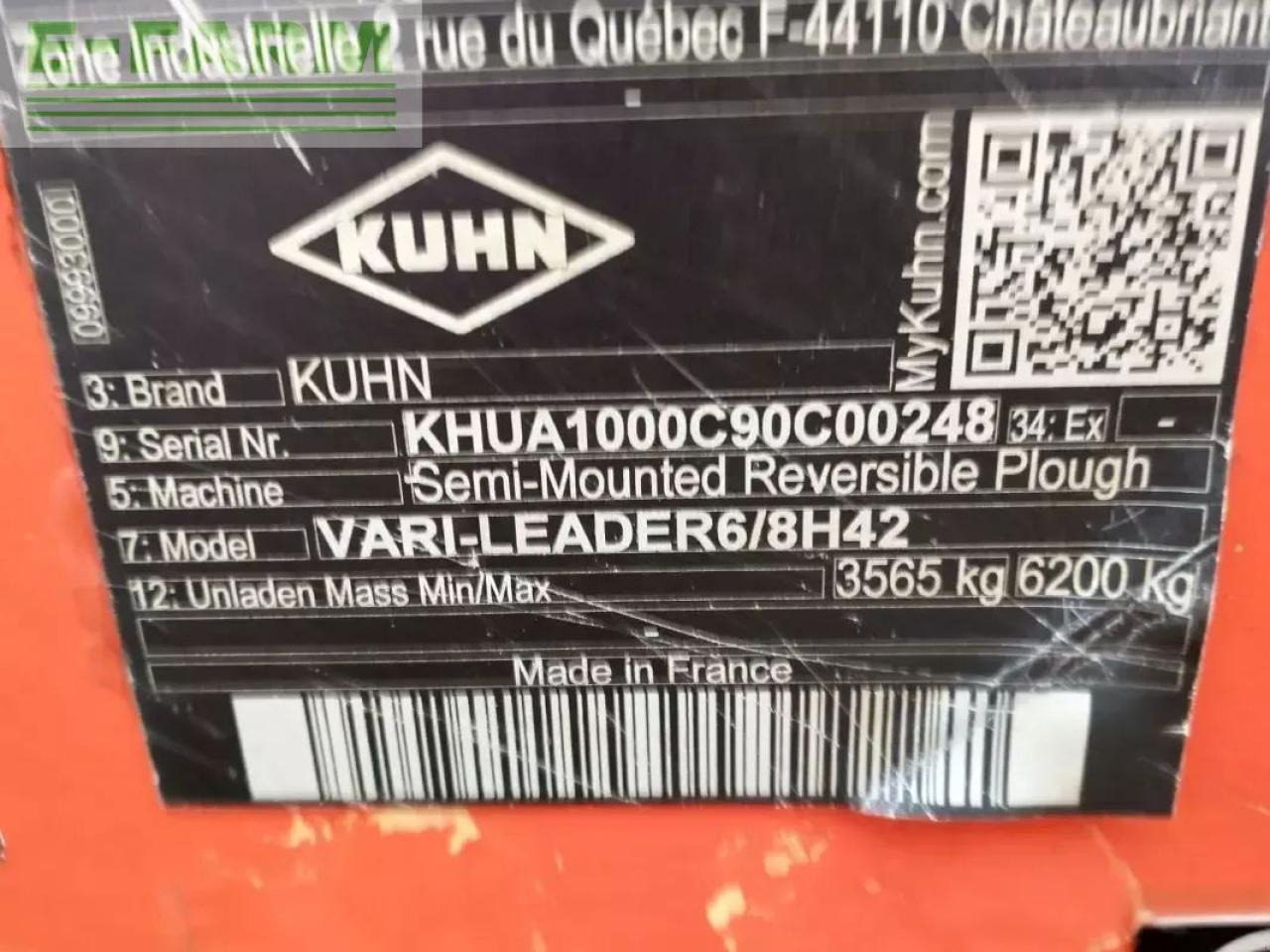 Kuhn vari-leader 7eh - Άροτρο: φωτογραφία 4 Kuhn vari-leader 7eh - Άροτρο: φωτογραφία 4