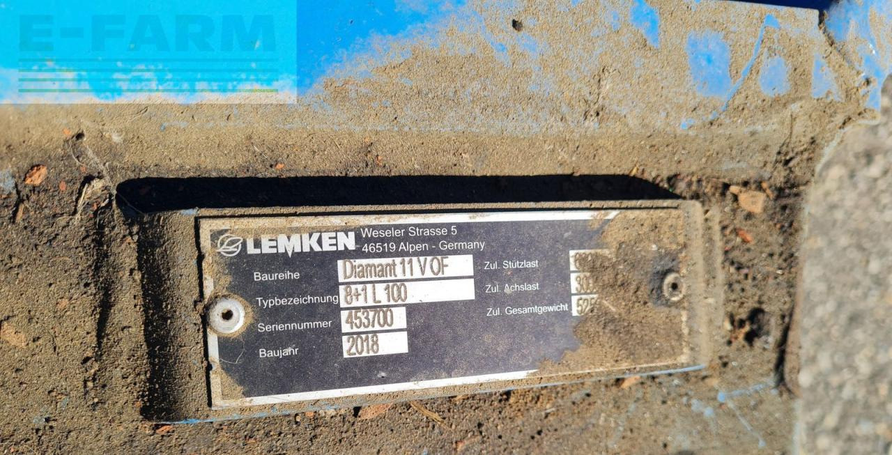 Lemken diamant 11vt6+1l100 - Άροτρο: φωτογραφία 3 Lemken diamant 11vt6+1l100 - Άροτρο: φωτογραφία 3
