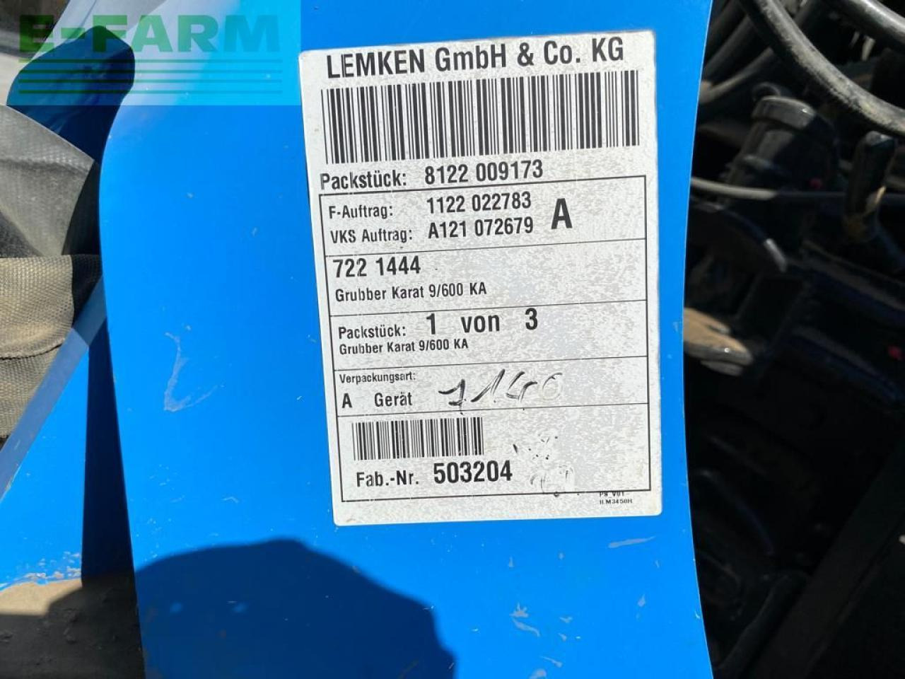 Lemken karat 9/600 ka - Καλλιεργητής: φωτογραφία 2 Lemken karat 9/600 ka - Καλλιεργητής: φωτογραφία 2