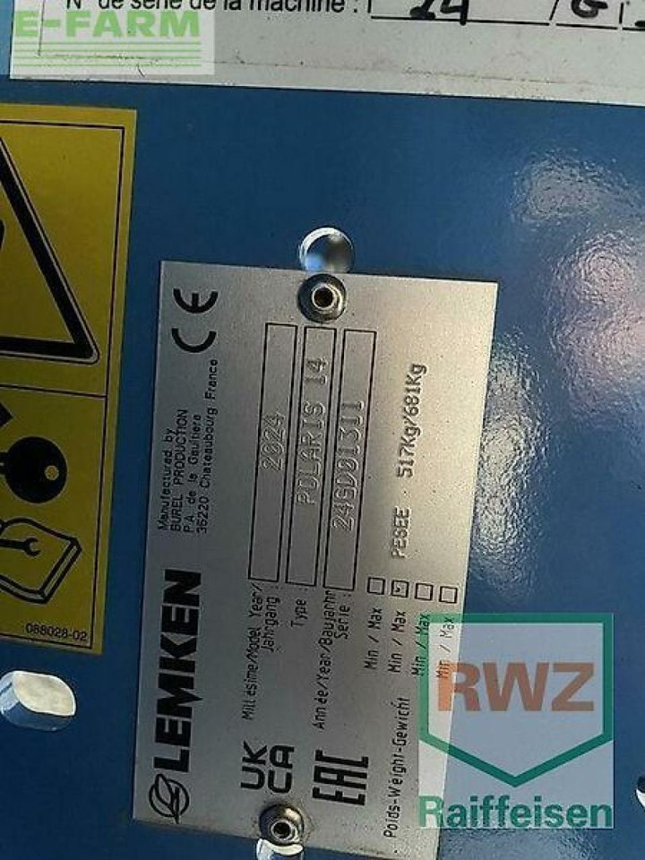 Lemken polaris 14 / 3000 - Λιπασματοδιανομέας: φωτογραφία 5 Lemken polaris 14 / 3000 - Λιπασματοδιανομέας: φωτογραφία 5