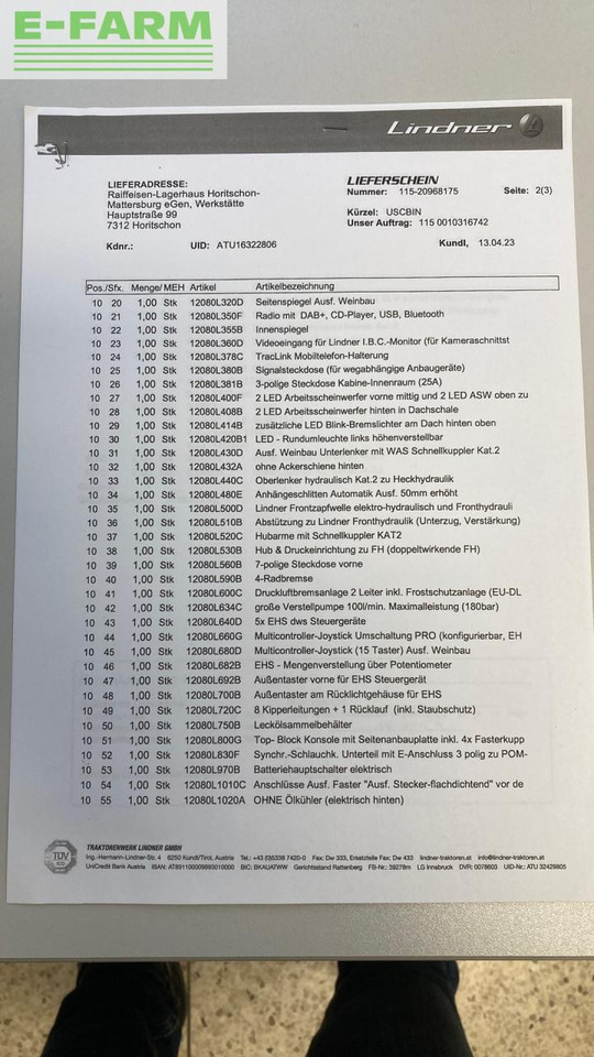 Τρακτέρ Lindner Lintrac 80: φωτογραφία 30