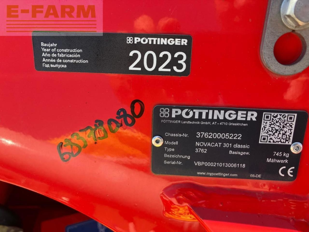 Χορτοκοπτικό Pöttinger Novacat 301 classic: φωτογραφία 9