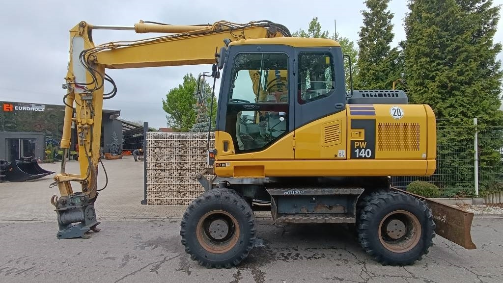 Komatsu PW 140 Mobilbagger Powertilt Schnellwechsler MS 10 - Τροχοφόρος εκσκαφέας: φωτογραφία 1 Komatsu PW 140 Mobilbagger Powertilt Schnellwechsler MS 10 - Τροχοφόρος εκσκαφέας: φωτογραφία 1