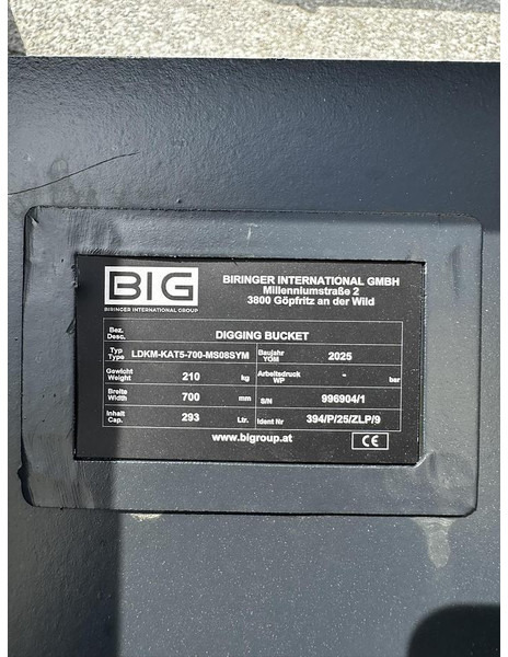 Big Tieflöffel 70cm mit MS08 Symblock Aufnahme - Κουβάς: φωτογραφία 5 Big Tieflöffel 70cm mit MS08 Symblock Aufnahme - Κουβάς: φωτογραφία 5