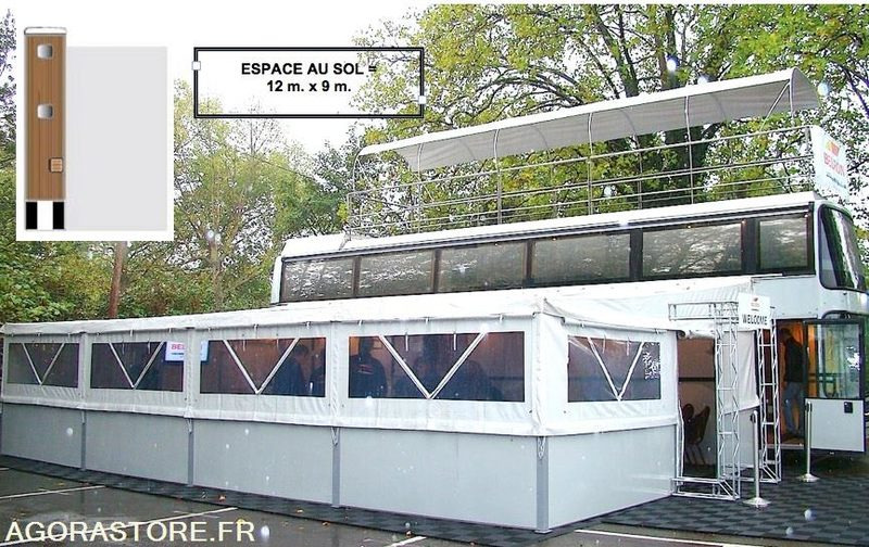 Αυτοκινούμενη καντίνα, Λεωφορείο BUS VIP DOUBLE ETAGE MOTORHOMEVIP VANHOOL + REMORQUE + AUVENT DE RECEPTION: φωτογραφία 6