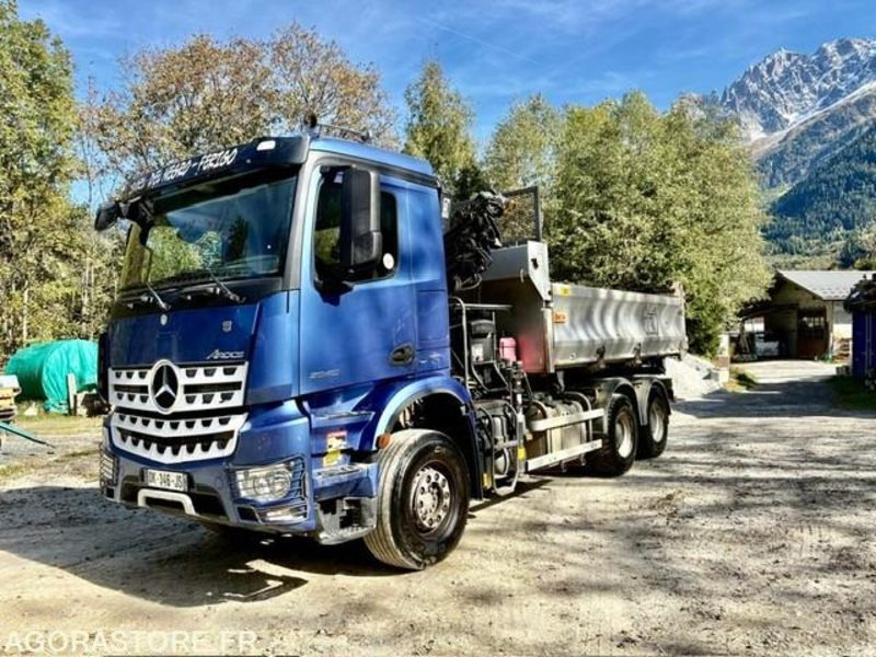 CAMION 6X4 TRI-BENNE +GRUE MERCEDES AROCS 2640 2014 190 000 KM - Φορτηγό: φωτογραφία 1 CAMION 6X4 TRI-BENNE +GRUE MERCEDES AROCS 2640 2014 190 000 KM - Φορτηγό: φωτογραφία 1