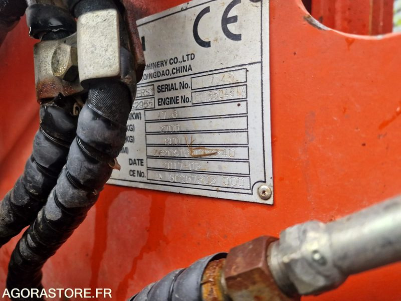 CHARGEUSE SUR PNEUS EVERUN ER08 EASY DIESEL 24CV - 2017 - 580 heures - Φορτωτής: φωτογραφία 3 CHARGEUSE SUR PNEUS EVERUN ER08 EASY DIESEL 24CV - 2017 - 580 heures - Φορτωτής: φωτογραφία 3