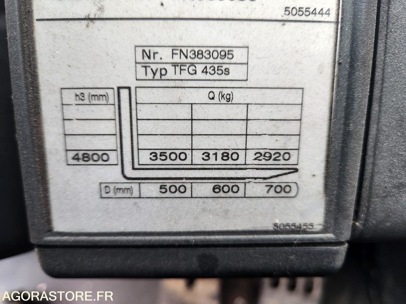 CHARIOT JUNGHEINRICH DFG 435s 480DZ - 2008 / 3260 HEURES - Υγραεριοκίνητο περονοφόρο: φωτογραφία 3 CHARIOT JUNGHEINRICH DFG 435s 480DZ - 2008 / 3260 HEURES - Υγραεριοκίνητο περονοφόρο: φωτογραφία 3