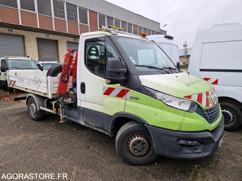 IVECO 35S14N BENNE BASCULANTE + GRUE - 2021/ 51912 KM (GA533QX) - Όχημα με ανατρεπομενη καροτσα: φωτογραφία 2 IVECO 35S14N BENNE BASCULANTE + GRUE - 2021/ 51912 KM (GA533QX) - Όχημα με ανατρεπομενη καροτσα: φωτογραφία 2