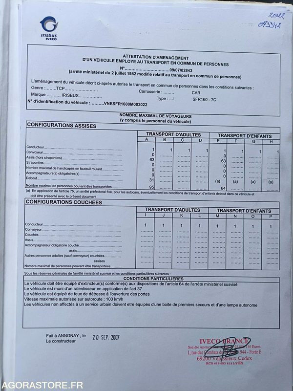IVECO CROSSWAY - 2007 / 525127 KM - BS964BX - 073342 - Σχολικό λεωφορείο: φωτογραφία 4 IVECO CROSSWAY - 2007 / 525127 KM - BS964BX - 073342 - Σχολικό λεωφορείο: φωτογραφία 4